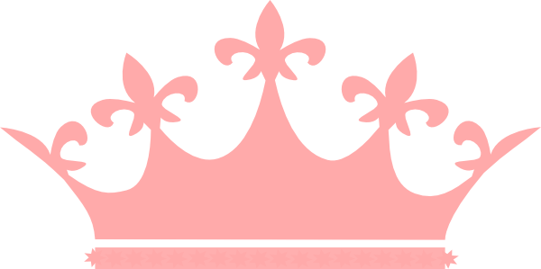 Queen Crown Pink Clip Art At Clker - Pink Queen Crown Logo (600x299)
