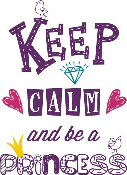 Vinilos Decorativos Keep Calm And Be A Princess - Keep Calm And Be A Princess (650x650)