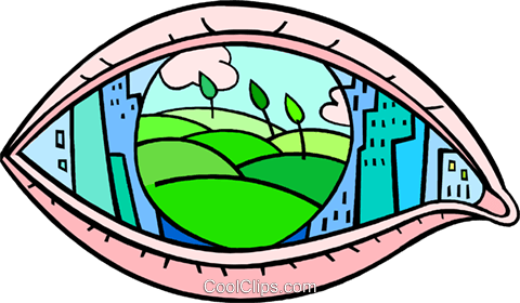 Eye Seeing Cities And Country Fields Royalty Free Vector - Eye Seeing Cities And Country Fields Royalty Free Vector (480x280)