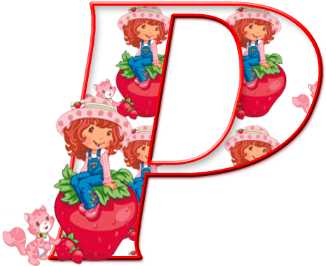 Explore Strawberry Shortcake Party And More - Strawberryshortcake Letterings (459x375)