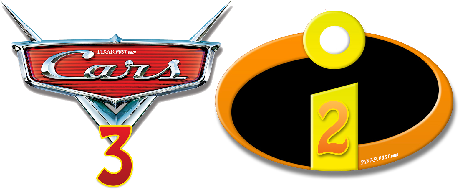 The Incredibles 2 And Cars 3 In Development - Rayo Mcqueen Logo Png (1600x672)