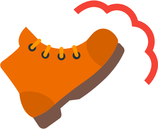 Action, Kick, Boot, Shoe Icon - Boot Kick (512x512)