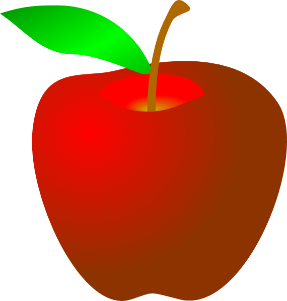 Apple Clip Art At Clkercom Vector Online Royalty Free - Apple Clip Art (570x599)