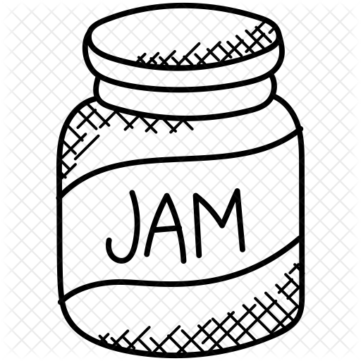 Jam Bottle Icon - Jam Bottle Drawing (512x512)
