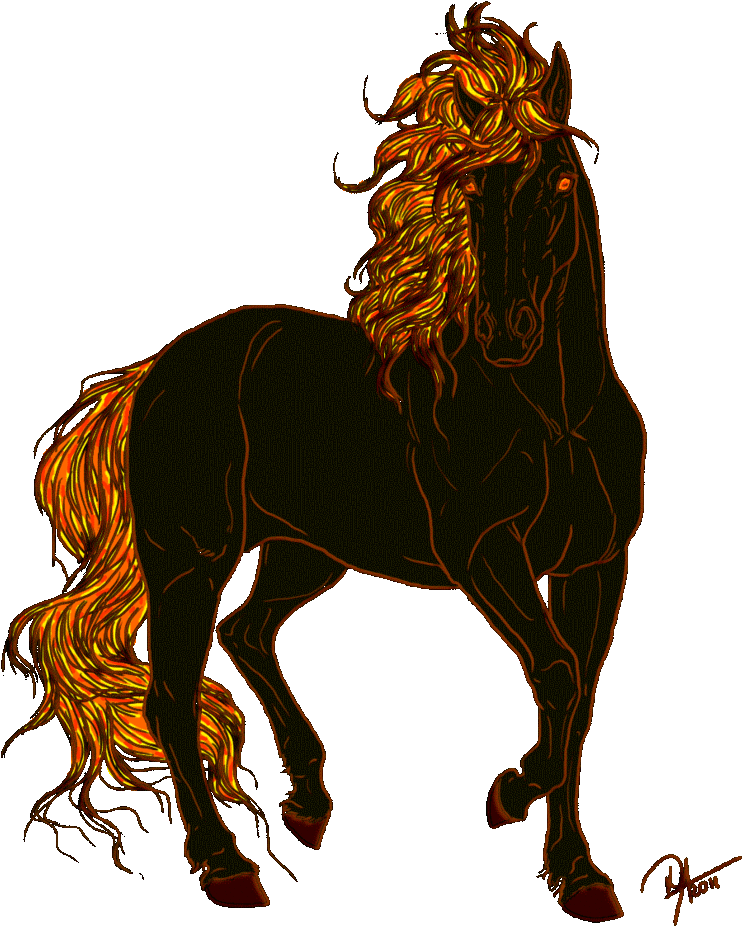 Stallion Clipart Animated Horse - Transparent Animated Horse Gif (962x1024)