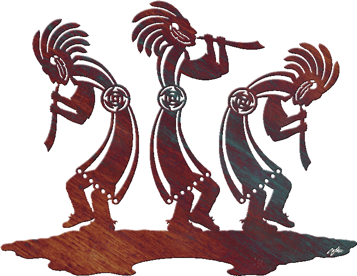 Native American Clip Art Borders - Dancing Native American Art (760x609)