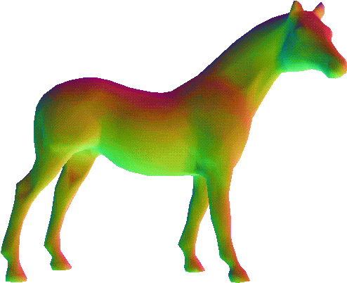 Trippy Clipart Transparent Gif - 3d Horse Gif (500x420)