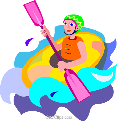 Rafting Clipart Transparent - White Water Rafting Clip Art (469x480)