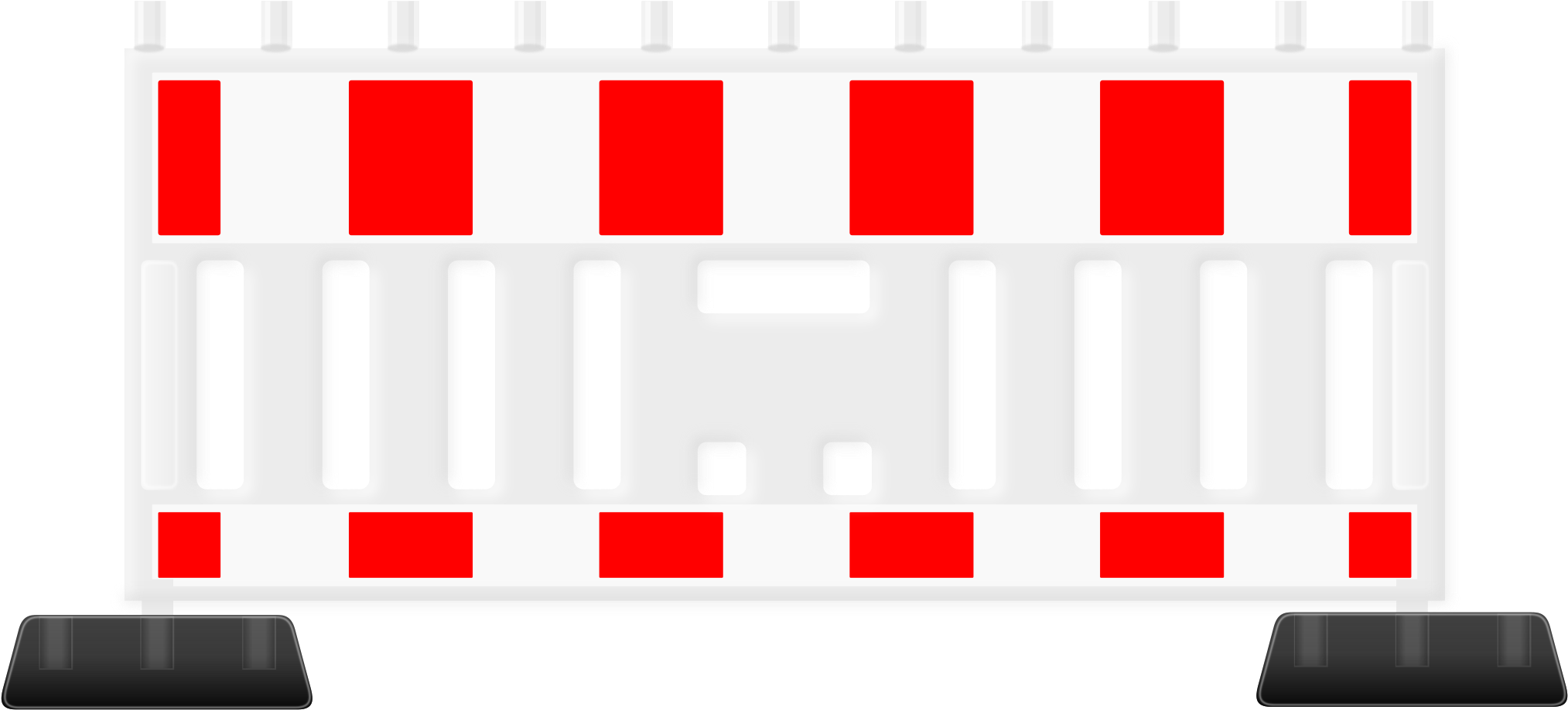 Big Image - Road Barrier Clipart (2400x1697)