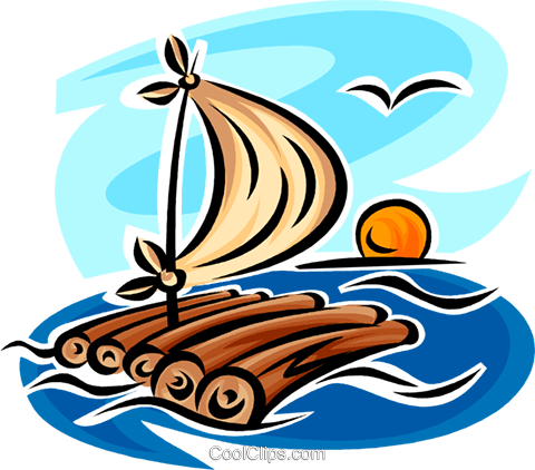 Rafting Clipart Transparent - Raft Clipart (797x700)