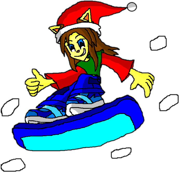 Kevin Simon The Cat Snowboarding Christmas Png By 9029561 - Kevin Simon The Cat Snowboarding Christmas Png By 9029561 (764x923)