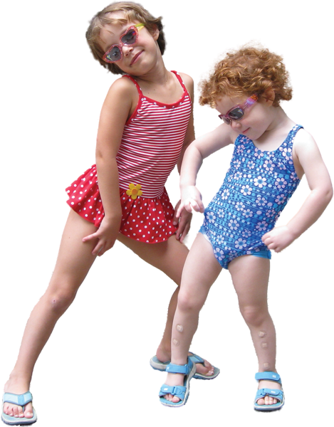 Chloe And Julia Rock It Out In - Girl (469x600)