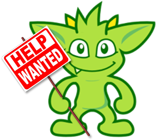 Gremlin Help Wanted - Help Wanted Square Car Magnet 3" X 3" (512x462)