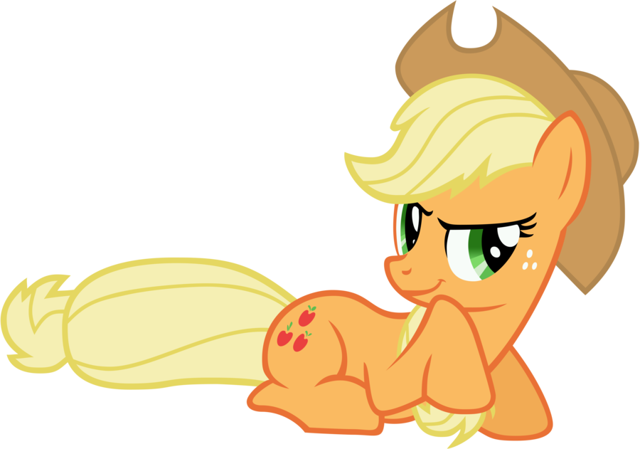 Applejack Smirk By Emper24 - My Little Pony Applejack Qui Cherche Quelque Chose (900x631)