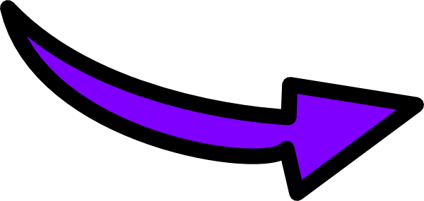 Purple Curvy Arrow Clip Art At Clker - Purple Arrow Clipart (600x285)