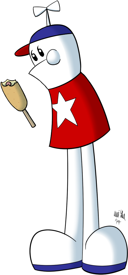 Homestar And A Corn Dog By Katonator - Corn Dog (456x975)