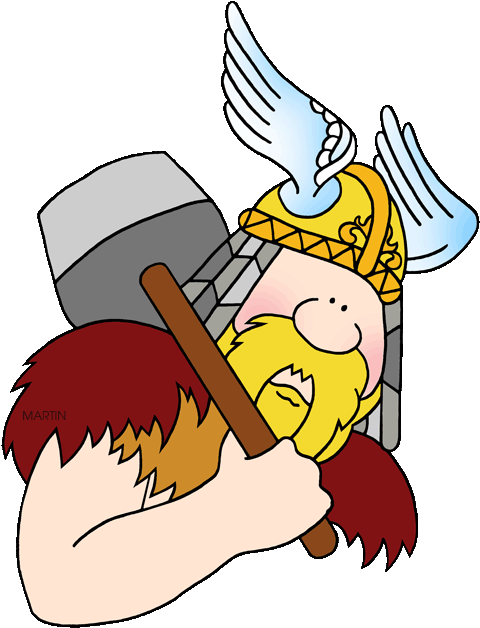 Vikings Cartoon Image - Viking Thor For Kids (532x648)