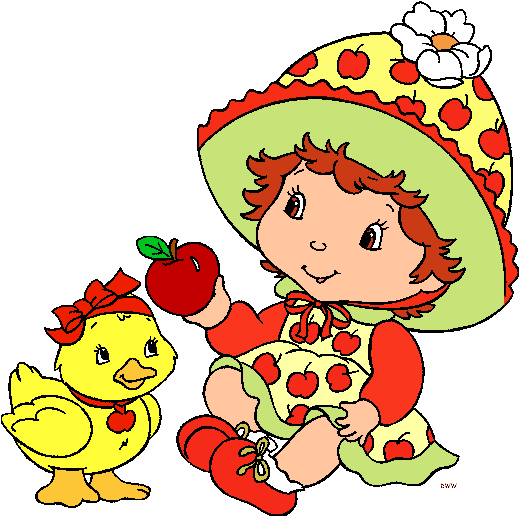 Cartoon Characters Clipart - Apple Dumplin Strawberry Shortcake (518x522)
