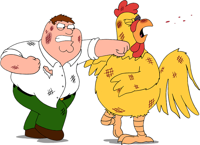 Nothing To See Here Folks - Family Guy Chicken Png (702x509)