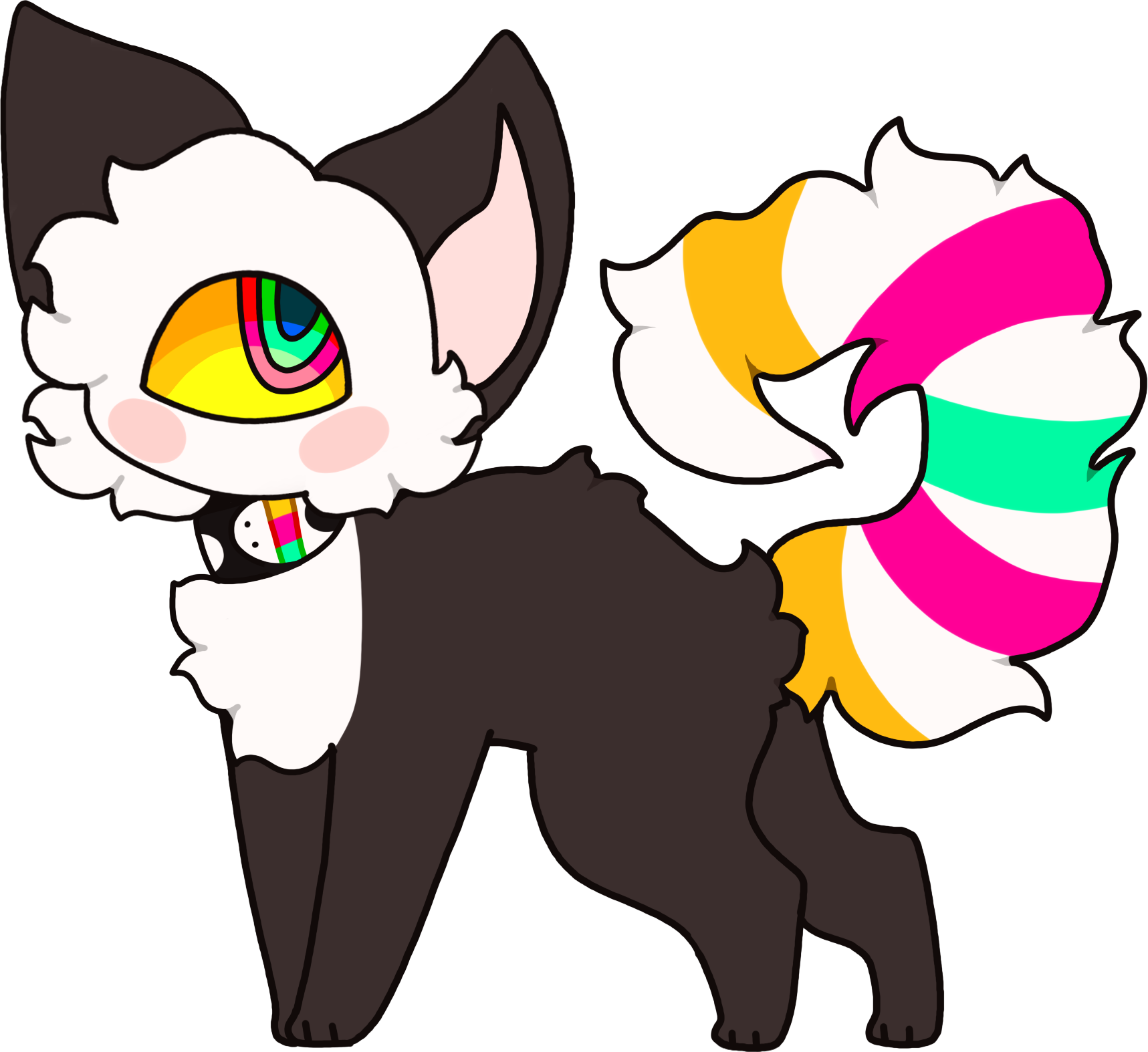 Kitten Whiskers Domestic Short-haired Cat Clip Art - Cartoon (1717x1574)