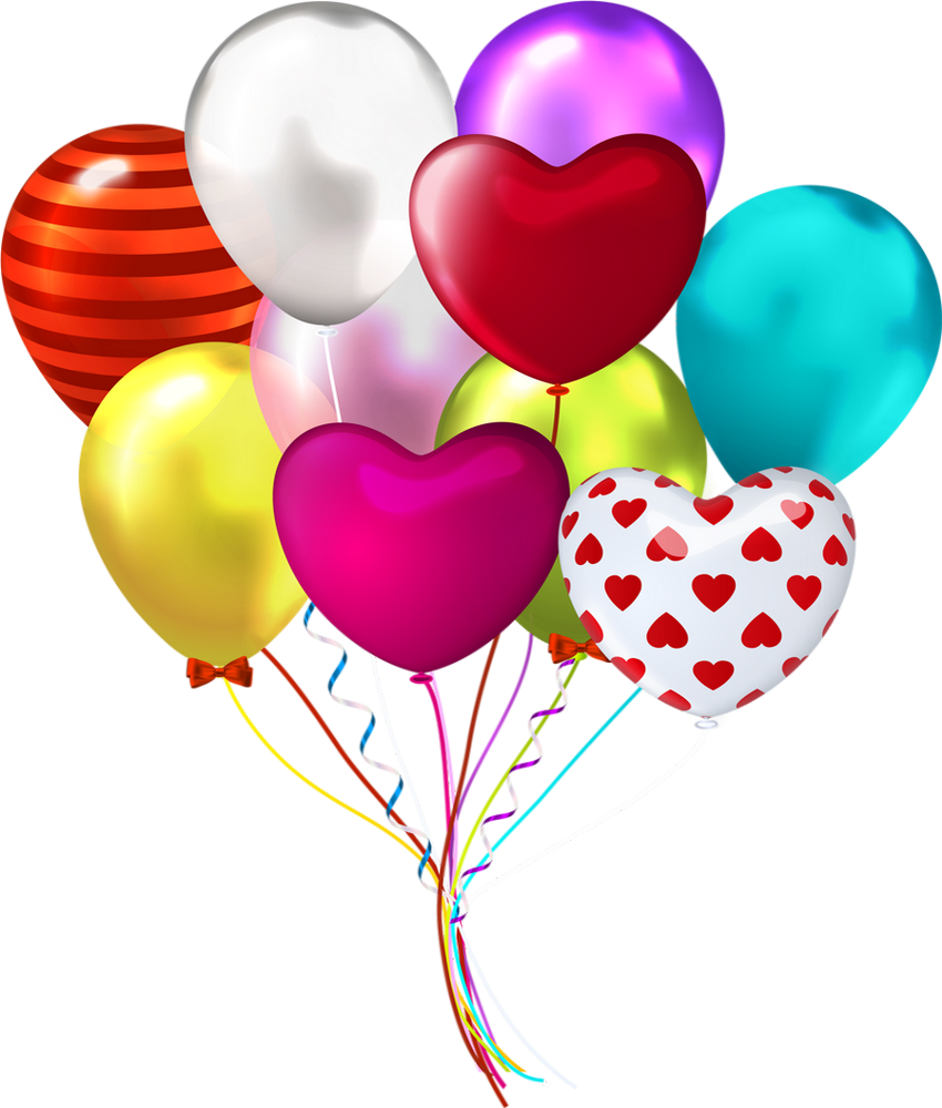 Balloons Png Clip Art - Brother Happy Birthday Wishes (850x1000)