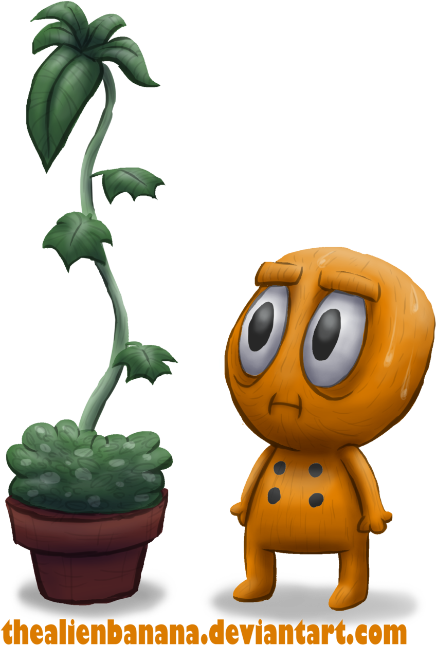 Thealienbanana Daily 311- Ficus Guy By Thealienbanana - Cartoon (1024x1333)