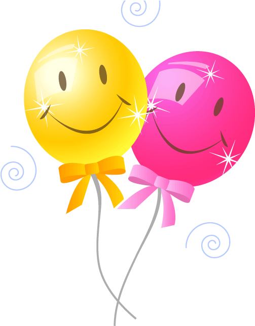 Clip Art Of A Bouquet Of Colorful Balloons For A Birthday - Birthday Balloons Clip Art (612x652)