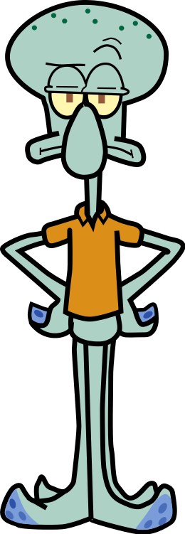 Squidward Tentacles - Spongebob Squarepants Squidward (260x751)