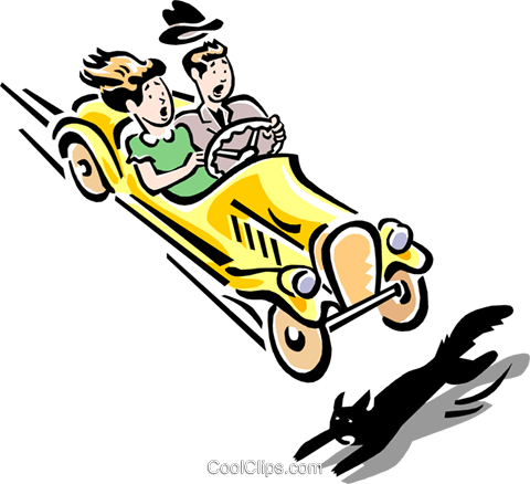 Hit By A Car Clipart - Car About To Hit (480x438)