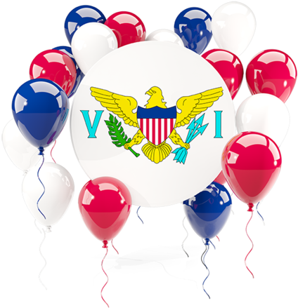 Flag Balloon Photography Clip Art - Us Virgin Islands Flag (640x480)