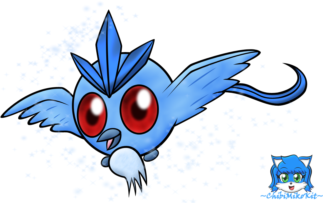 Legendary Chibi Bird Of Ice~ By Chibimikokit - Pokemon Legendary Baby (1198x700)