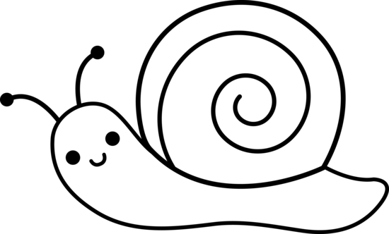 Snails Clip Art - Snail Cute Drawings (600x363)