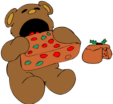 Toys Christmas Image Free Public Domain Clip Art Png - Fruit Cake Clip Art (400x369)