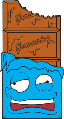 Crusty Chocolate Bar Blue - Grossery Gang Crusty Chocolate Bar (400x400)