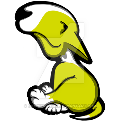 Innocent Bull Terrier Puppy Yellow And White By Sookiesooker - Terrier (400x400)