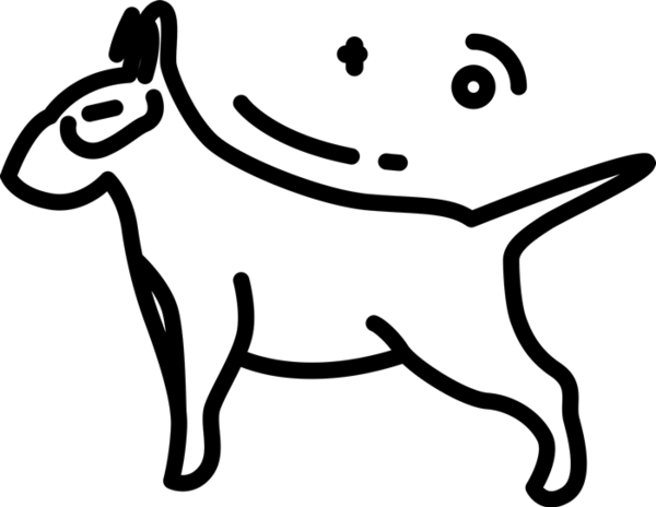 Bull Terrier Stamp - Terrier (600x464)