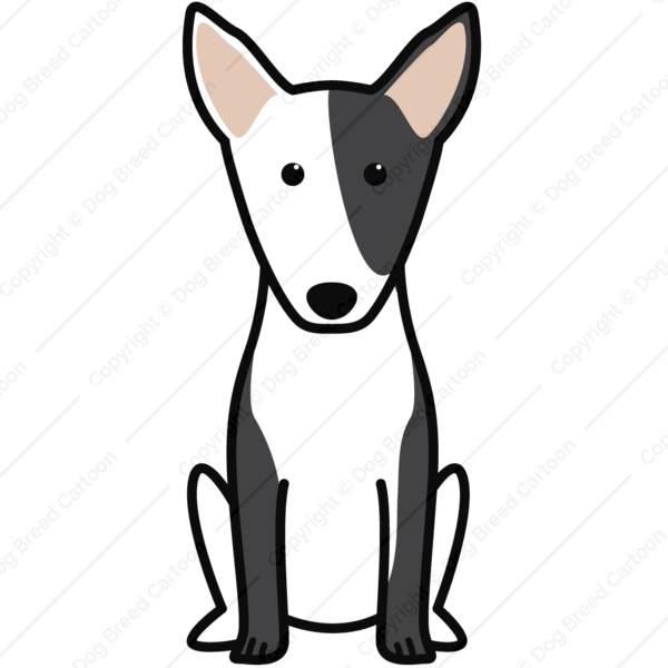 Bull Terrier Cartoon - Bull Terrier Cartoon (600x600)