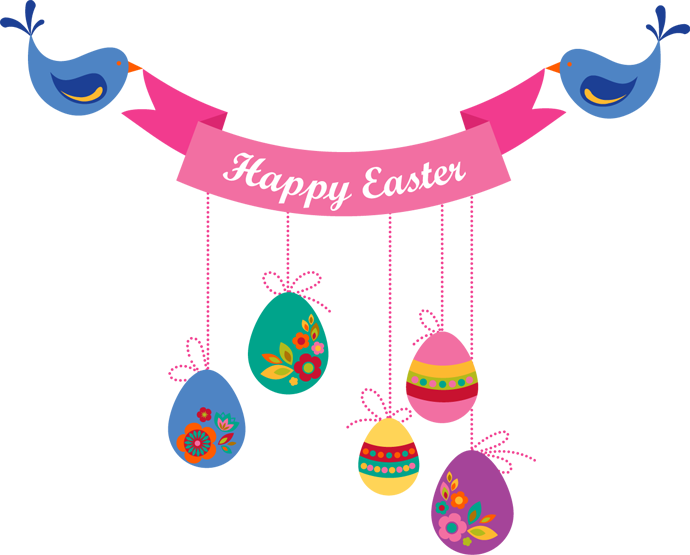 Easter Clipart - Happy Easter Png (690x555)