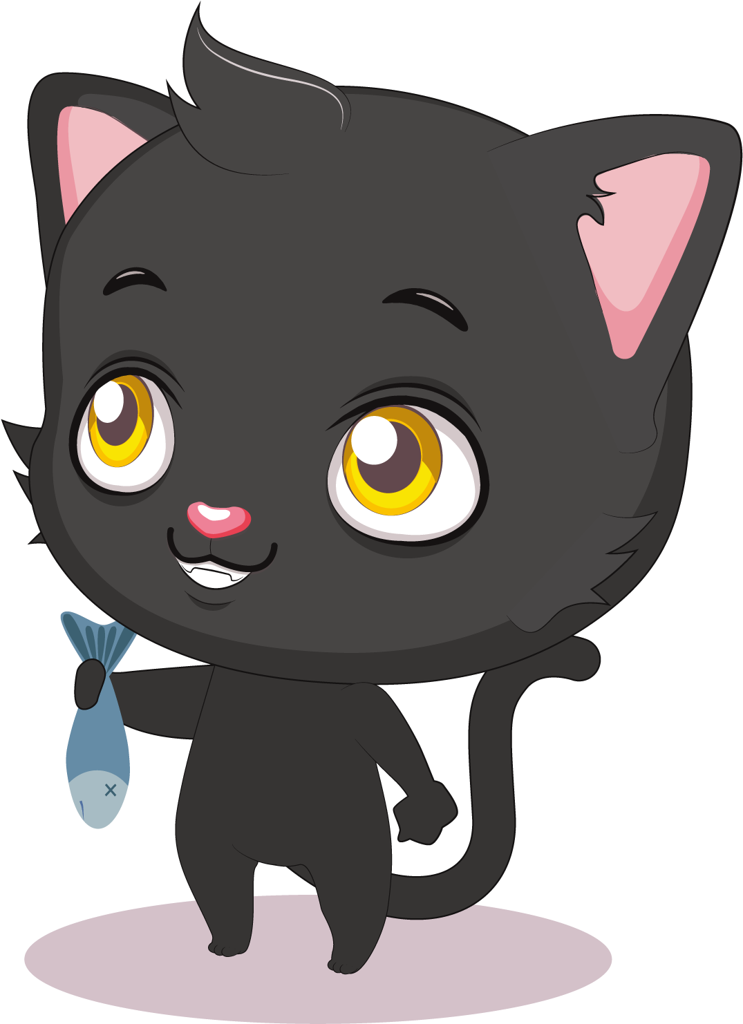 Korat Black Cat Kitten Whiskers Domestic Short-haired - Cat (1600x1600)