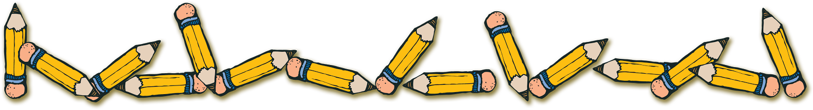 This Phase Is About Preparing For Second Semester Or - Transparent Pencil Border (1600x267)