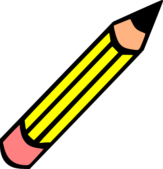 Horizontal Pencil Clipart Horizontal Pencil Clipart - Pencil Svg (674x699)