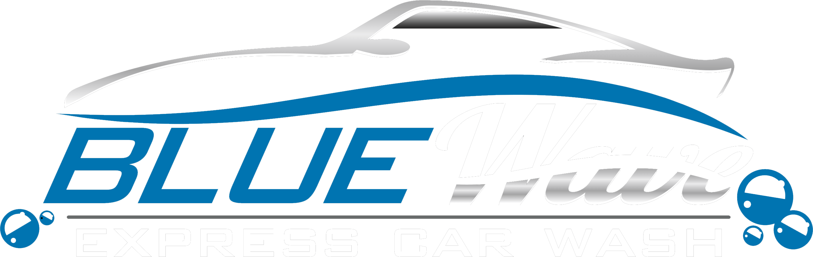 Express Car Wash - Bluewave Express Car Wash (2816x892)