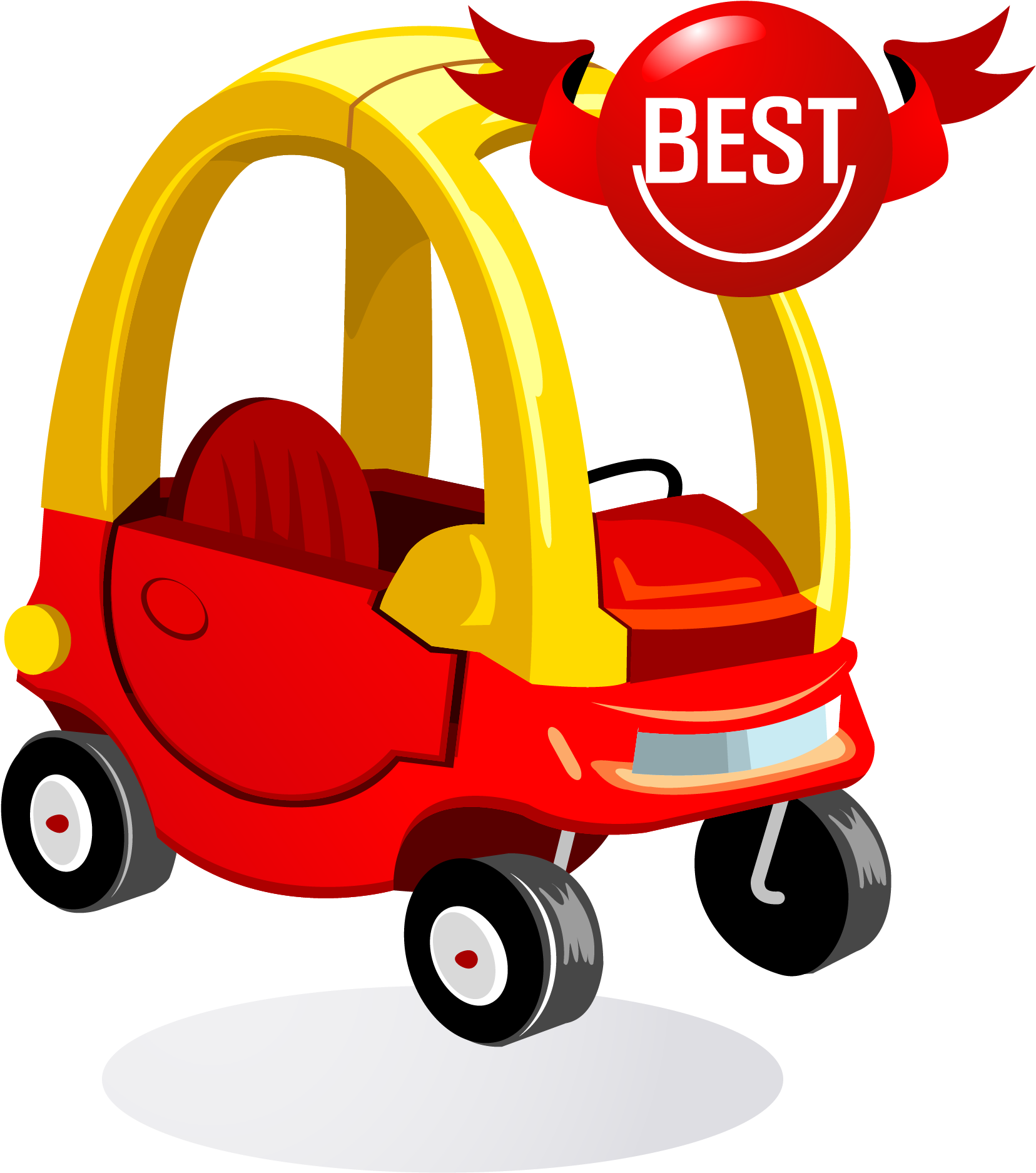 Car Toy Illustration - Car Toy Vector (2357x2133)