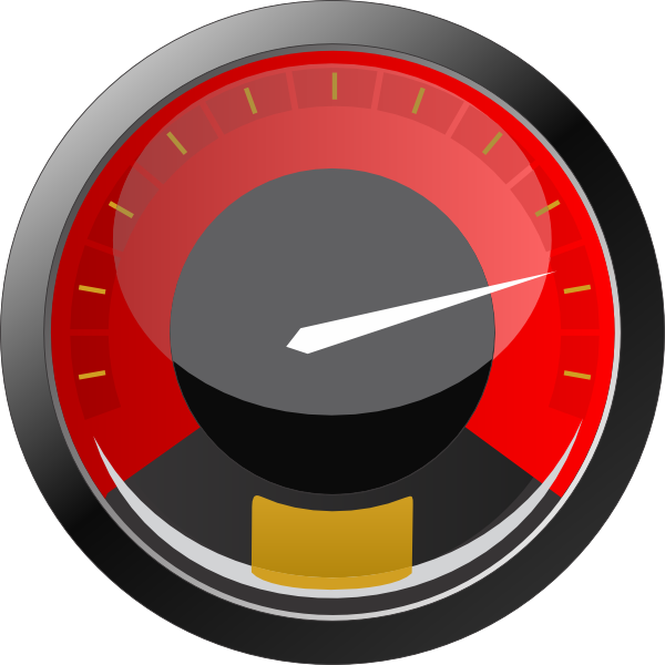 Speedometer 3 Clip Art At Clker Com Vector Clip Art - Speedometer Icon (600x600)