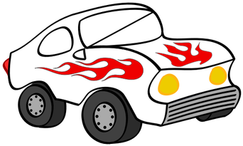 Cartoon Sporty Car Vector Image - รถยนต์ Png (500x350)