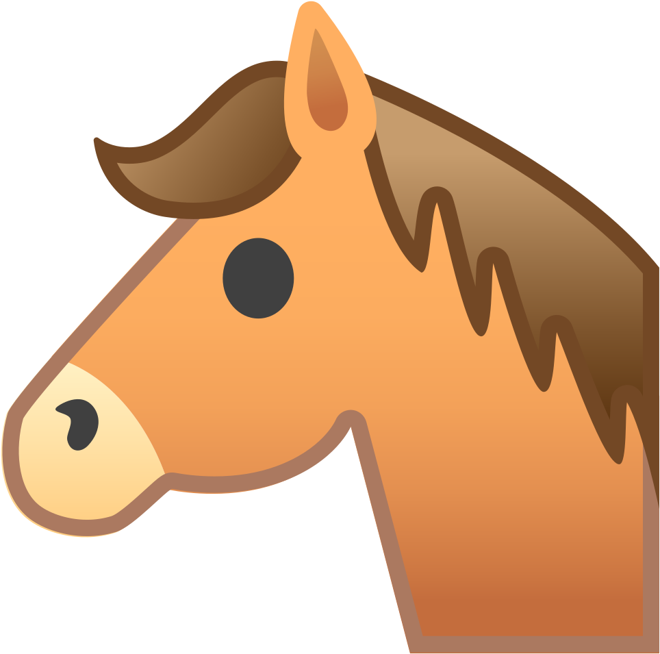 Horse Face Icon Horse Emoji Png (1024x1024) Png Clipart Download