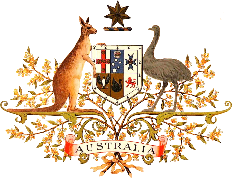 In Indigenous Australian Mythology - Australian Coat Of Arms (922x693)