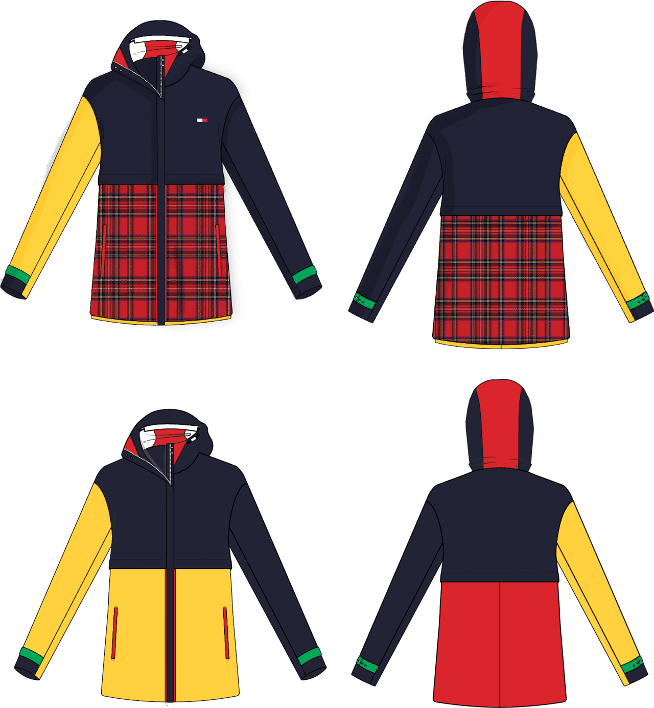 Plaid Tech Jacket (1 - Tommy Hilfiger Ibm Fit (1280x1385)