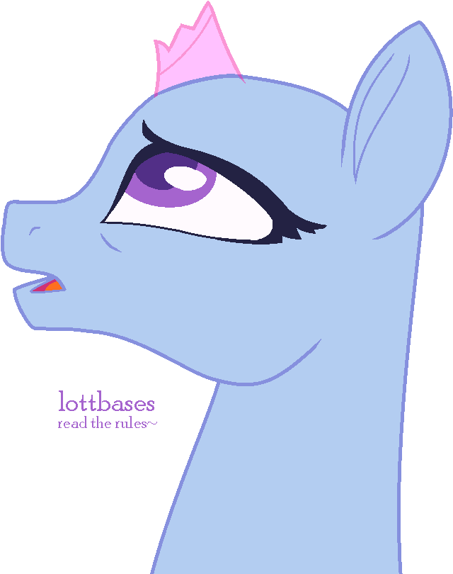 Edgy Horse By Lottbases - Mlp Tempest Shadow Base (665x810)