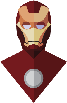 Iron Man - Avengers Flat Design (360x432)